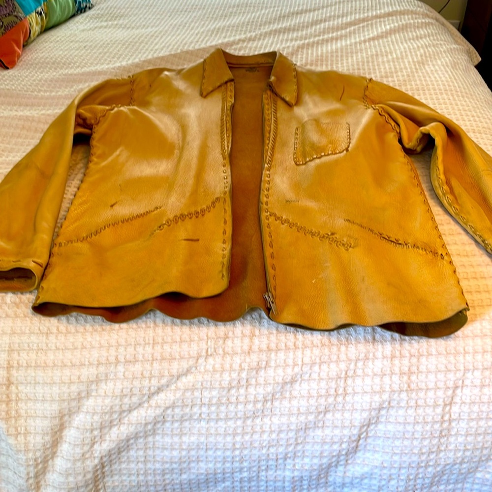 Vintage Boho leather jacket